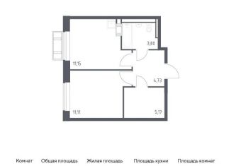 Продам 1-комнатную квартиру, 36 м2, Московская область