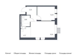 Продается однокомнатная квартира, 40.5 м2, деревня Путилково