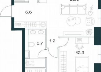 Продажа 3-комнатной квартиры, 87.4 м2, Москва