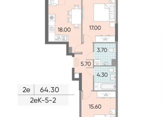 Продам 2-ком. квартиру, 64.3 м2, Москва, метро Калужская, ЖК Обручева 30, к1