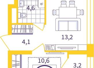 Продаю 1-ком. квартиру, 34 м2, Екатеринбург, Чкаловский район