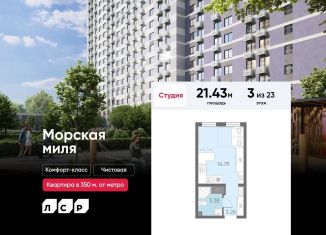 Продается квартира студия, 21.4 м2, Санкт-Петербург, Красносельский район