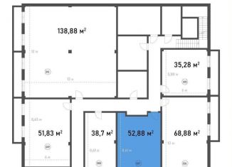 Продам помещение свободного назначения, 53.5 м2, Анапа, Мирная улица, 29к2