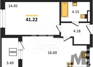 Продам 1-комнатную квартиру, 41.2 м2, Светлогорск