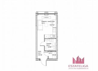 Квартира на продажу студия, 22.3 м2, Москва, Автозаводская улица, 24к1, метро Автозаводская