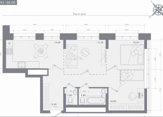 Продается 3-ком. квартира, 66 м2, Казань