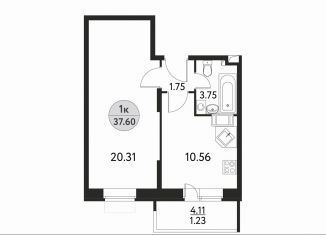 Продается 1-ком. квартира, 36.4 м2, Тюмень, Калининский округ, Полевая улица, 4