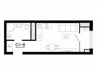 Продам квартиру студию, 23.8 м2, Астрахань