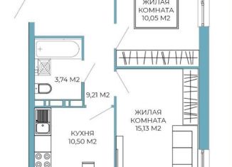 Продается 2-комнатная квартира, 49 м2, Пенза, Побочинская улица, с6