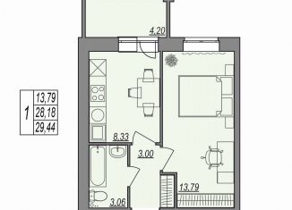 Продажа 1-ком. квартиры, 29.5 м2, Волгоградская область