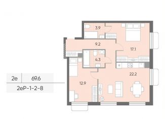 Продам 2-комнатную квартиру, 69.6 м2, Москва, метро Селигерская