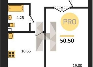 Продаю 1-комнатную квартиру, 50.5 м2, Воронеж, переулок Здоровья, 90Г/1к1