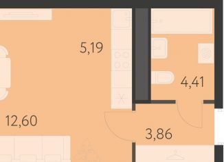 Продам квартиру студию, 26.1 м2, Екатеринбург, метро Чкаловская, 17-й квартал, 7к2