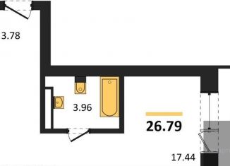 Продаю квартиру студию, 26.8 м2, Воронеж, Транспортная улица, 58