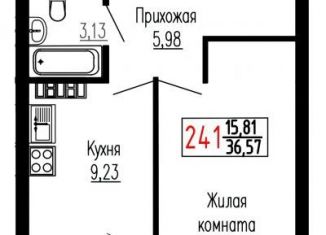 Продаю 1-комнатную квартиру, 36.6 м2, Екатеринбург, улица Лыжников, 3, метро Ботаническая