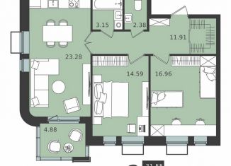 Продаю 2-ком. квартиру, 74.7 м2, Химки