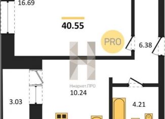 Продаю однокомнатную квартиру, 40.6 м2, село Засечное, улица Натальи Лавровой, с14/2