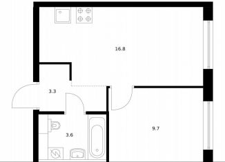 Продается 1-ком. квартира, 33.4 м2, городской округ Красногорск