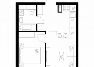 Продам 1-ком. квартиру, 34.7 м2, Москва, жилой комплекс Полар, 1.5