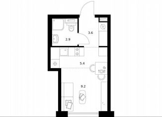 Продаю квартиру студию, 21.1 м2, Москва, район Западное Дегунино