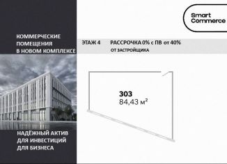 Продажа помещения свободного назначения, 84.42 м2, Санкт-Петербург, Гранитная улица, 51, муниципальный округ Малая Охта