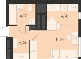 Квартира на продажу студия, 25.3 м2, Екатеринбург, улица Академика Ландау, 43