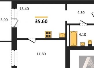 Продажа 1-комнатной квартиры, 35.6 м2, Новосибирск, Учительская улица, 2А, метро Берёзовая роща