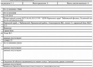 Продам гараж, 21 м2, Чайковский, 9-я линия, 27