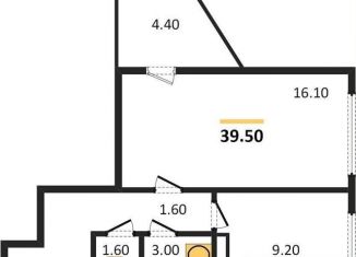 Продаю однокомнатную квартиру, 39.5 м2, Брянская область, Ростовская улица, 14