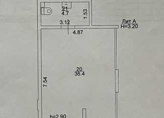 Сдаю помещение свободного назначения, 41 м2, Краснодар, улица Красных Партизан, 1/4к10, микрорайон Славянский