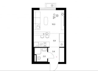 Продается квартира студия, 21.9 м2, Котельники, Яничкин проезд, 12к2