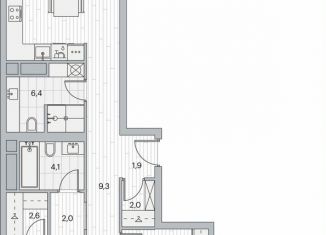 Продается 3-комнатная квартира, 105.7 м2, Москва, Береговой проезд, 2, ЖК Береговой-2