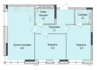 Продажа 2-ком. квартиры, 59.5 м2, Ижевск, жилой район Культбаза