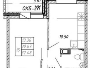 Продажа однокомнатной квартиры, 32.5 м2, деревня Новое Девяткино, ЖК Удача, деревня Новое Девяткино, 115