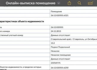 Продаю складское помещение, 13.2 м2, Ставрополь, Октябрьская улица, 198, Октябрьский район