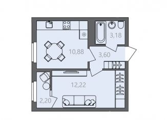 Продажа 1-комнатной квартиры, 31 м2, Волгоград, Краснооктябрьский район, Созидательская улица, 14