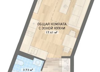 Продается квартира студия, 26 м2, Екатеринбург, ЖК Нова парк