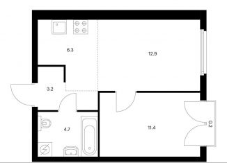 Продажа 2-ком. квартиры, 38.7 м2, Москва, ЖК Барклая 6