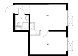 Продаю однокомнатную квартиру, 30.7 м2, Москва, ЖК Большая Очаковская 2