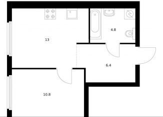 Продам 1-комнатную квартиру, 35 м2, Москва, район Филёвский Парк