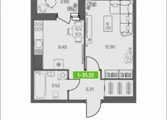 Продается 1-комнатная квартира, 31.5 м2, Архангельск, Соломбальский округ