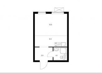 Продам квартиру студию, 25.4 м2, Москва, ЖК Большая Очаковская 2