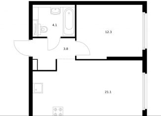 Продажа 1-комнатной квартиры, 41.3 м2, Москва, район Филёвский Парк