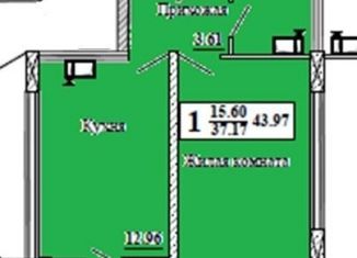 Продам 1-ком. квартиру, 44 м2, Волгоград, ЖК Гранд Авеню, Ангарская улица, 7Д