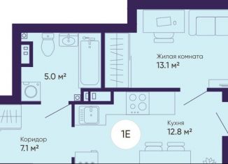 Продается однокомнатная квартира, 39.5 м2, Екатеринбург, метро Динамо