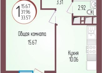Продажа 1-комнатной квартиры, 32 м2, Краснодар, Душистая улица, 30к3, ЖК На Душистой