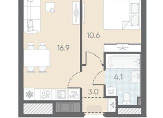 Продажа 1-комнатной квартиры, 34.6 м2, Санкт-Петербург, метро Ладожская