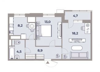 Продажа 2-комнатной квартиры, 53.3 м2, Москва, проезд Воскресенские Ворота, метро Охотный Ряд