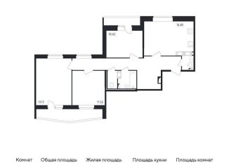 3-комнатная квартира на продажу, 85 м2, Санкт-Петербург, Уткин проспект, метро Ладожская