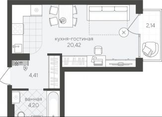 Продаю квартиру студию, 31.2 м2, Тюмень, ЖК Скандиа Квартал у Озера